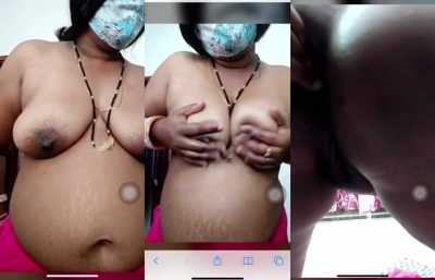 Big boobs wali sexy aunty ne chut aur chuchi par tel laga ke maje kiye