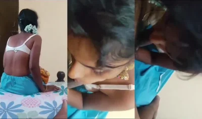 Sexy tamil bhabhi apne pati ka lund chus rahi hai