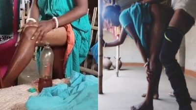 Chudne se pahle bhabhi nai kari apne taango ki maalish