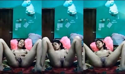 Desi hostel girl ne garam chut khujai raat me