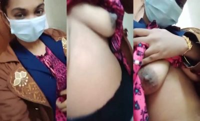 Desi mask wali ladki ka viral selfie video