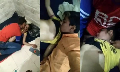 Desi teen (19 years) ki do lund se threesome chudai ki video