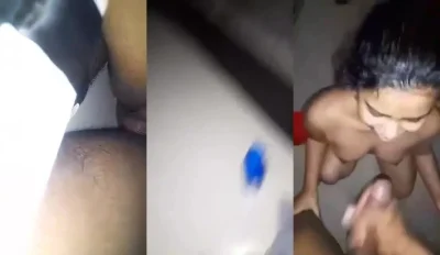 Desi young girl ka blowjob painful fucking or uske face pe diya cumshot