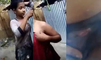 Jawan village girl ne bathroom se video call kar ke chut dikhai