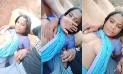 Lockdown me pahadi par lund hilaya sexy aunty ne