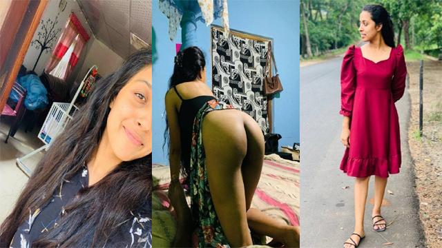 Newly Wed Lankan Petite Wife Shared with Ex BF