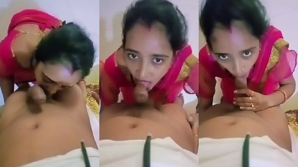 Saree Pahani Bhabhi Nai Diya Devar Ko Blowjob